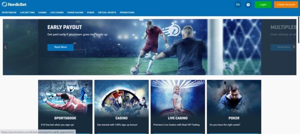 nordicbet casino screenshot